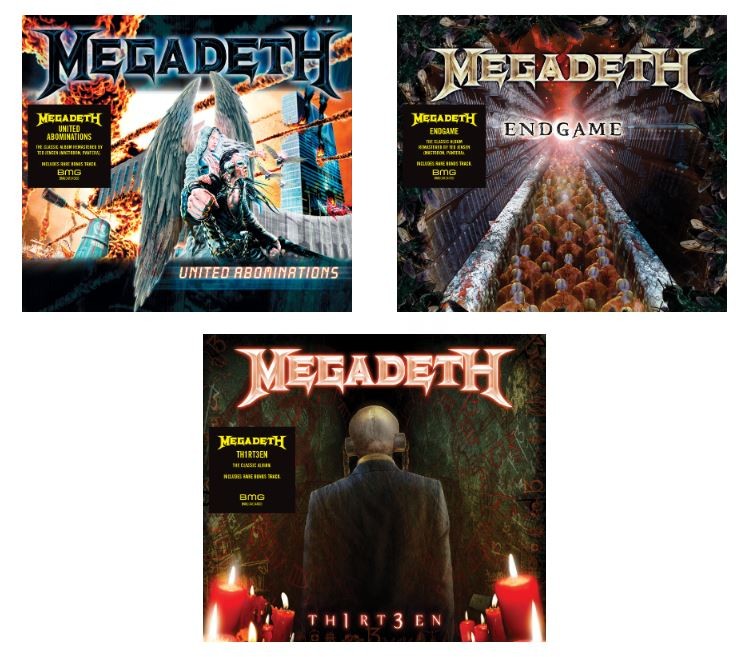 BMG réédite trois albums de Megadeth
