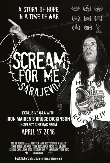 Bruce Dickinson : ''Scream for me Sarajevo'', l'histoire d'un concert en pleine guerre. 