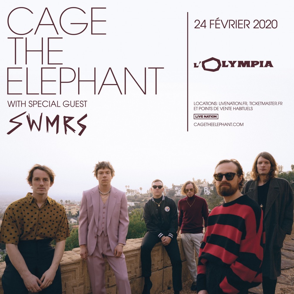 Cage The Elephant à l'Olympia le 24 février 2020