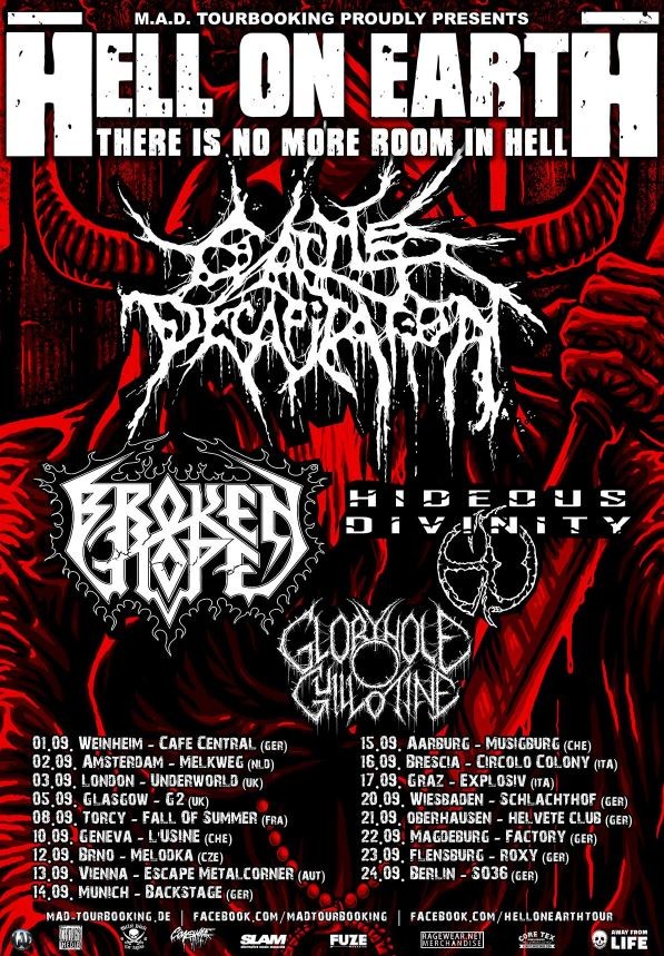 Cattle Decapitation en tournée en septembre 