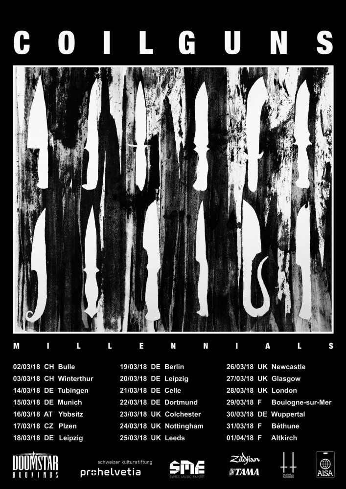 COILGUNS (2 ex-membres The Ocean) : Trailer sur la tournée + nouveau single ! 