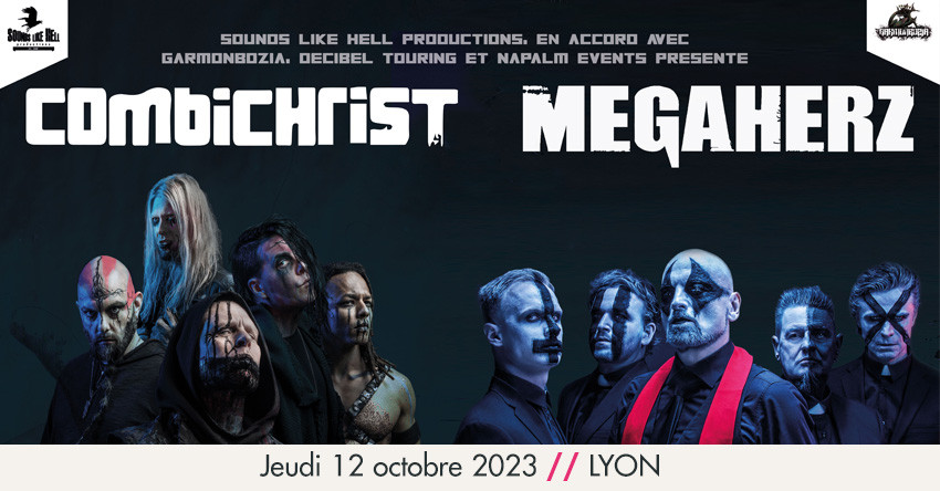 Combichrist + Megaherz au Ninkasi Kao le 12 octobre 2023 