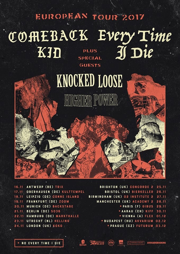 COMEBACK KID annonce sa futur tournée européenne ! 
