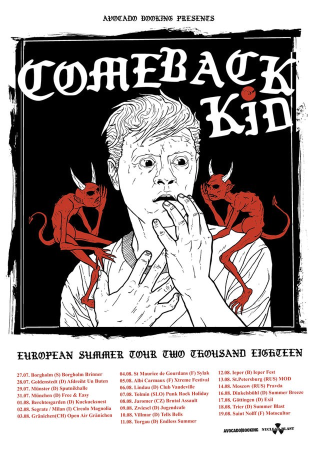 COMEBACK KID annonce une tournée européenne !