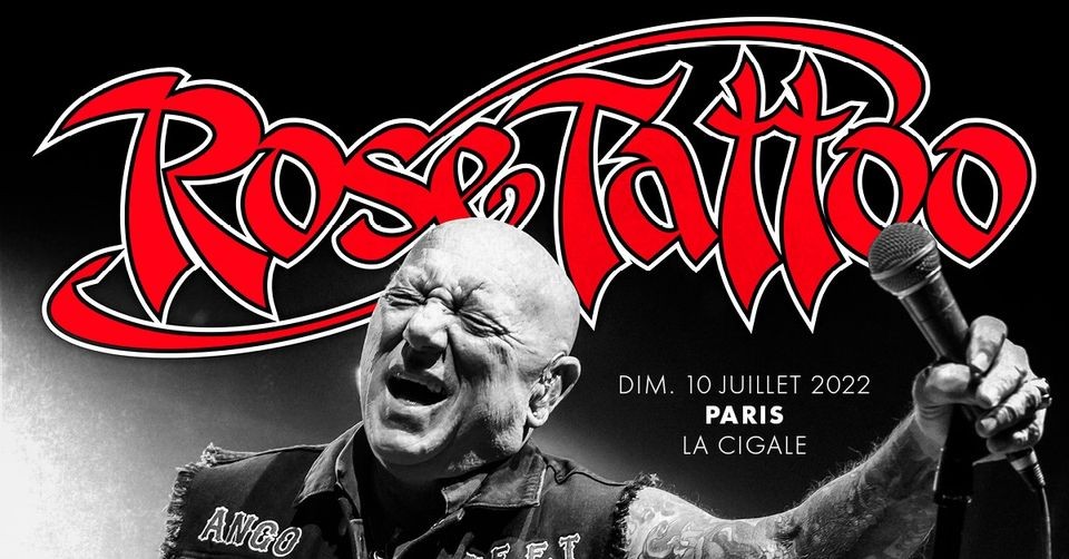Concert de Rose tattoo reporté au 10 juillet 2022. 