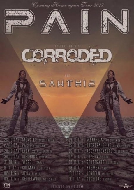 CORRODED en tournée avec PAIN.!!!!! 
