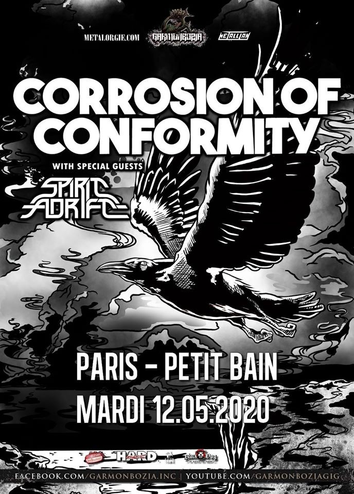 Corrosion Of Conformity, Spirit Adrift à Paris au Petit bain le 12 mai 2020