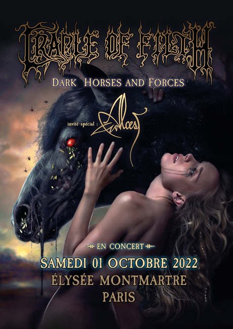 Cradle of Filth & Alcest à l'Elysée Montmartre le 1er octobre 2022