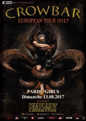 CROWBAR & MALEMORT ce dimanche en concert à Paris ! 
