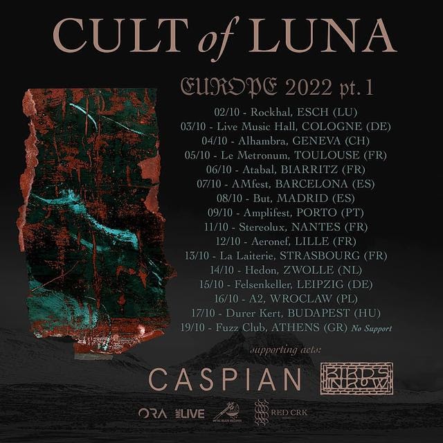CULT OF LUNA en tournée 