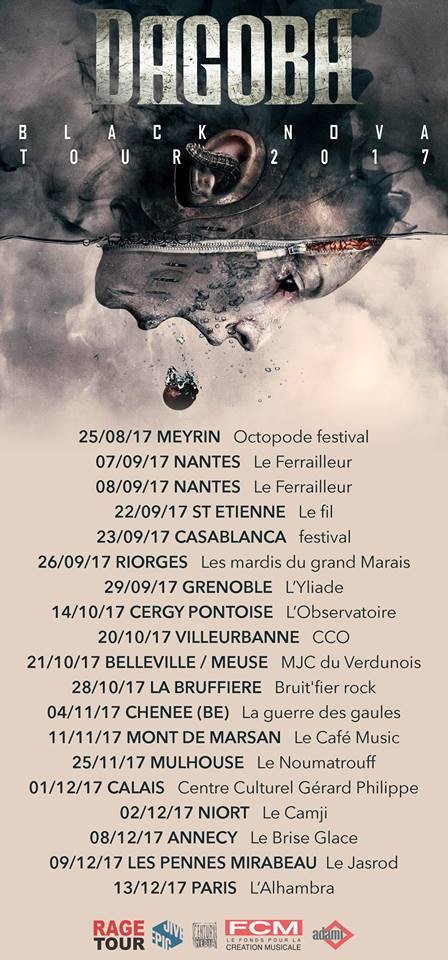 Dagoba : Les premières dates du Black Nova Tour 