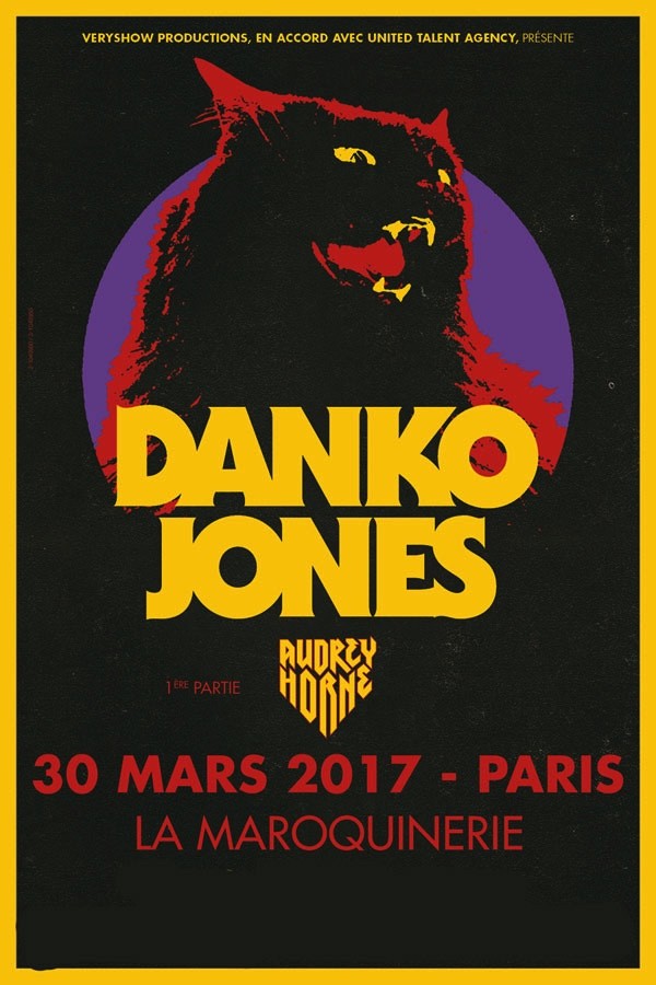 DANKO JONES en concert à Paris le 30 mars prochain!