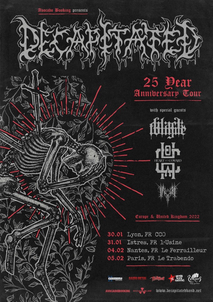 Decapitated en tournée en France en 2022 