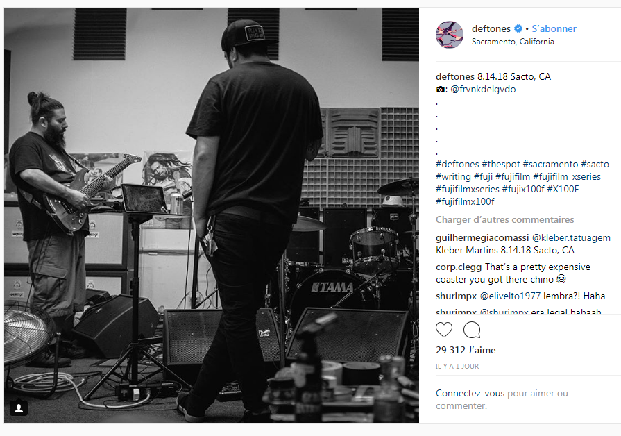 DEFTONES, des nouvelles du studio ! 