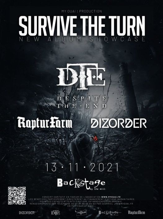 DESPITE THE END le 13 novembre au Backstage By The Mill avec Dizorder et RapturFarm !