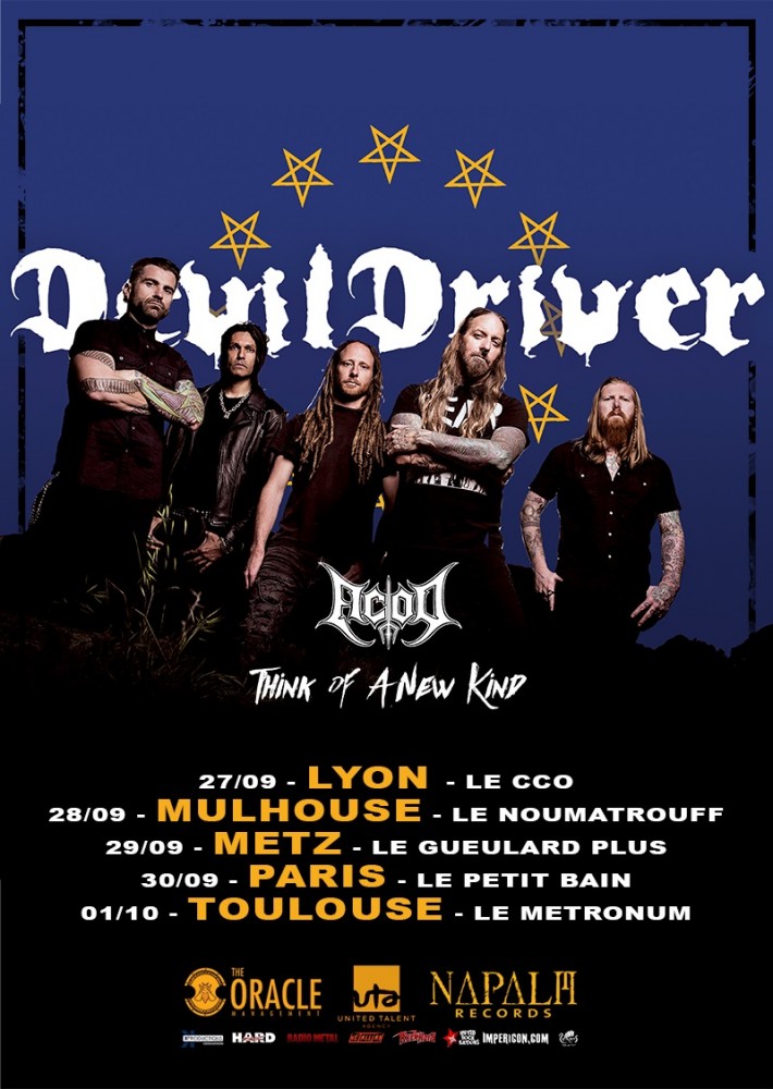 DevilDriver, AcoD et T.A.N.K en tournée cet automne! 
