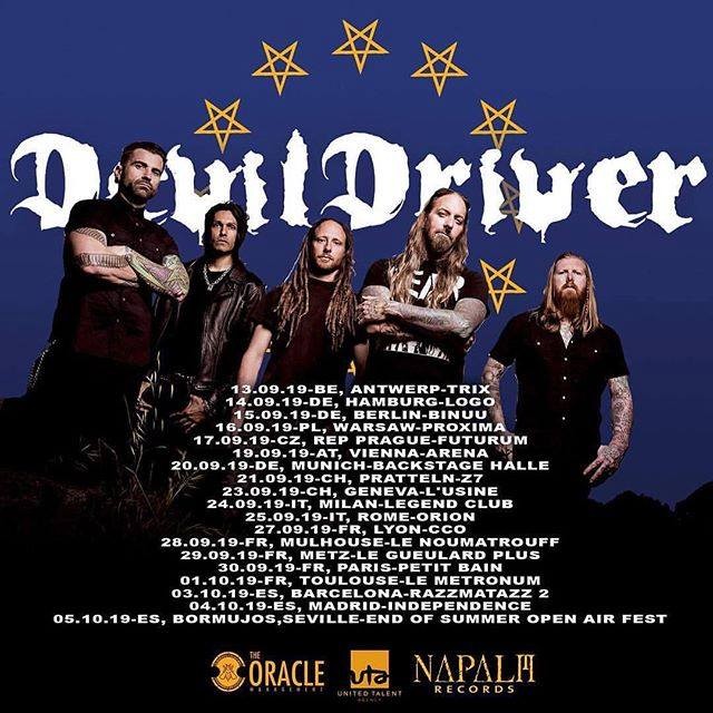 DevilDriver annule la totalité de sa tournée européenne