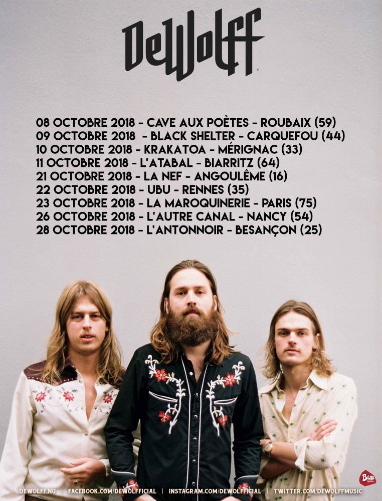 DeWolff : Tournée française en octobre! 