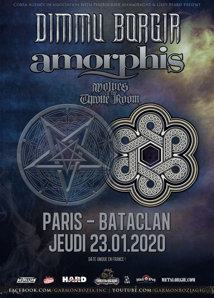 Dimmu Borgir, Amorphis, Wolves in The Throne Room /@ le Bataclan le 23/01/2020 ! 