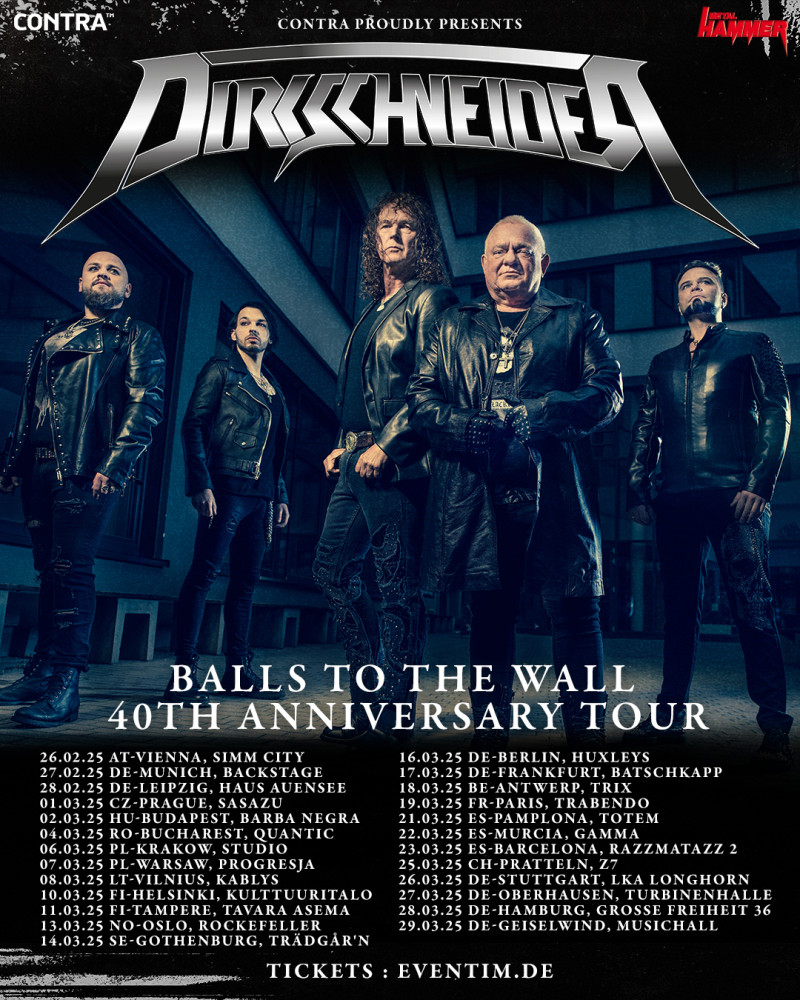 Dirkschneider célèbre le 40e anniversaire de son album emblématique "Balls To The Wall" 