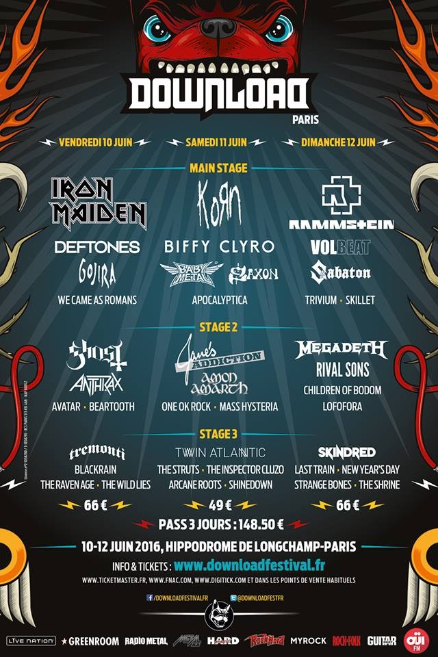 DOWNLOAD FESTIVAL, vidéo de présentation et répartition par scène ! 