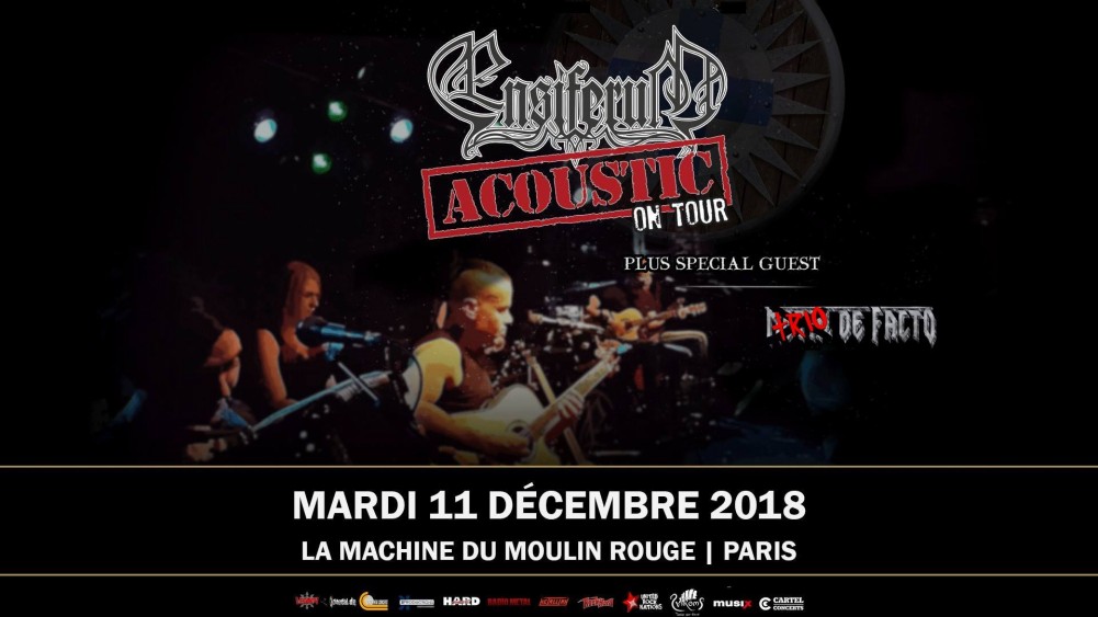 ENSIFERUM en concert acoustique le 11/12/2018 à la Machine du Moulin Rouge ! 
