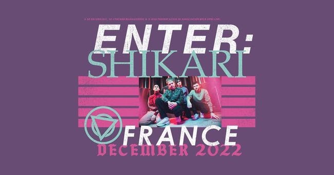 ENTER SHIKARI en concert à Paris ce jeudi 8 décembre au Trabendo