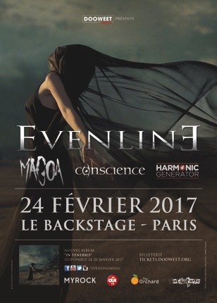 EVENLINE :  release party au Backstage le 24 février 2017 !