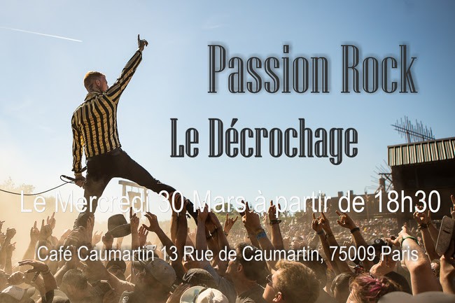 Fin de l'exposition "Passion Rock" au Café Caumartin à Paris