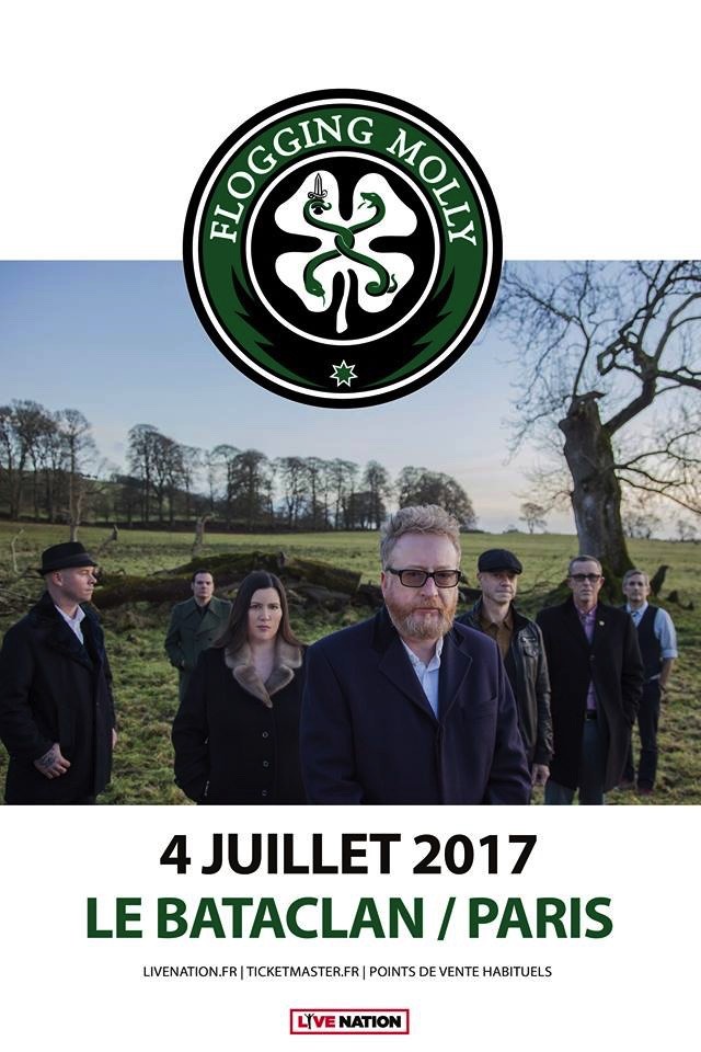 FLOGGING MOLLY : Concert à Paris le 4 juillet au Bataclan! 