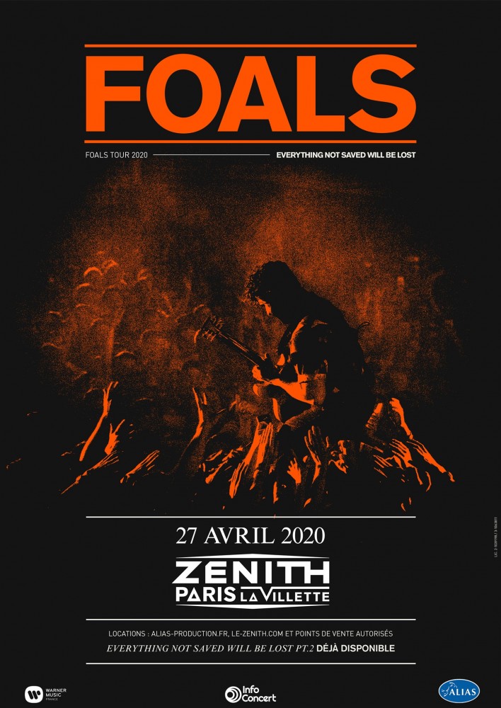 Foals au Zénith de Paris le 27 avril 2020