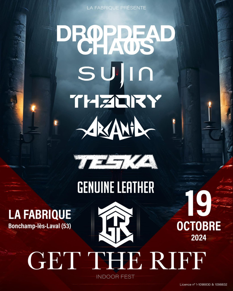 Get The Riff, un festival Metal en Mayenne le 19 octobre prochain à la Salle de la Fabrique. 