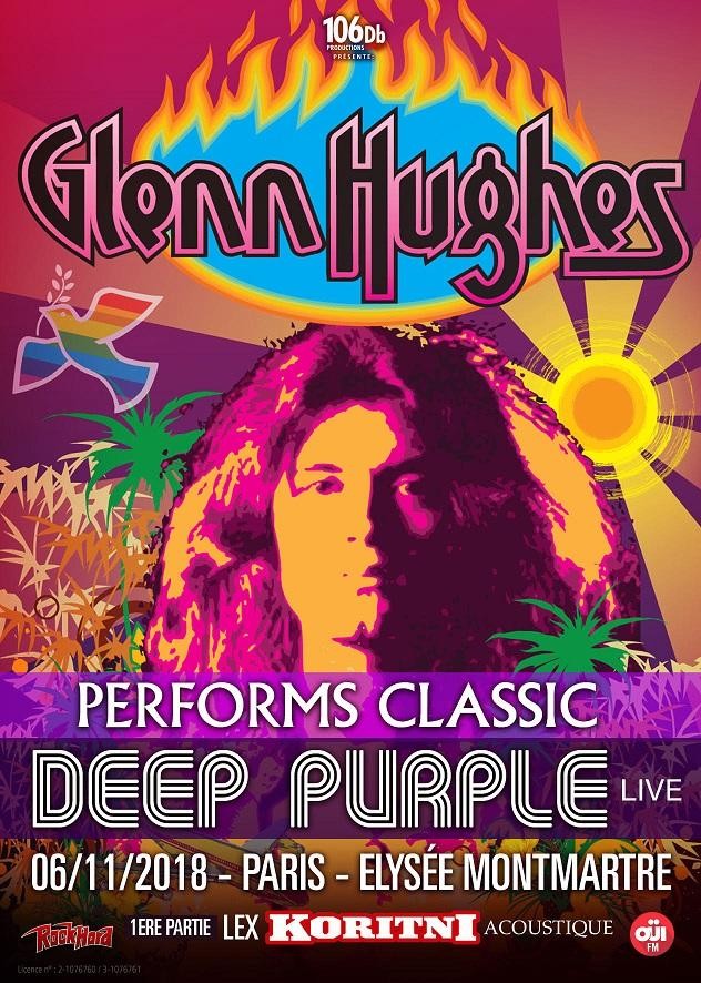 Glenn Hughes, en concert ce mardi 6 novembre pour le classic Deep Purple Live à Paris!