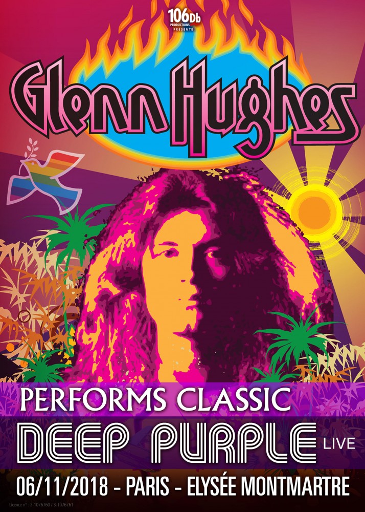 Glenn Hughes : Performs Classic Deep Purple le 6 novembre à Paris!