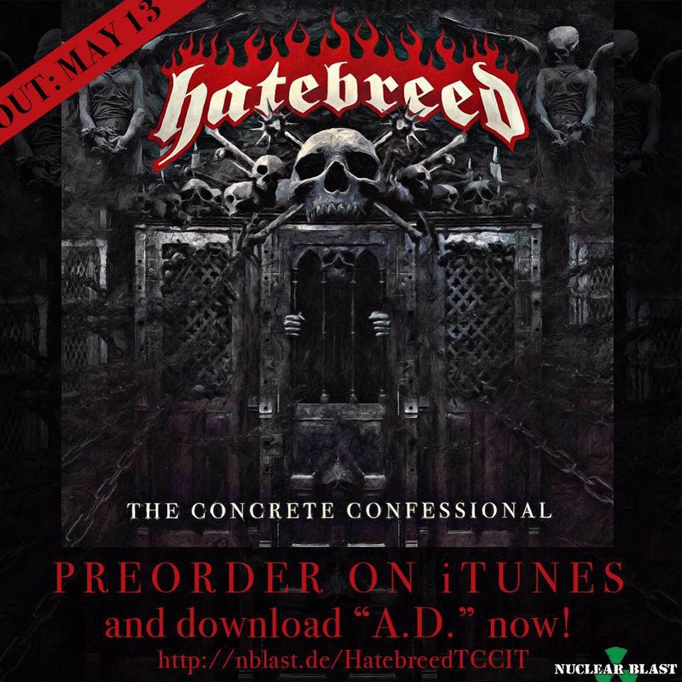 HATEBREED, vidéo live du titre 'A.D.' à Vienne ! 