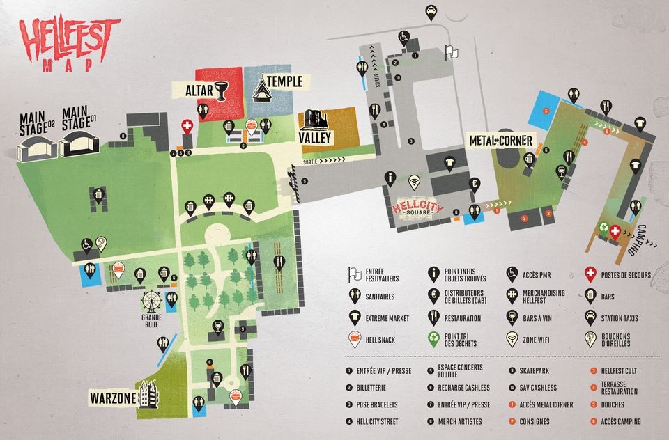 HELLFEST, le plan de l'édition 2016 ! 