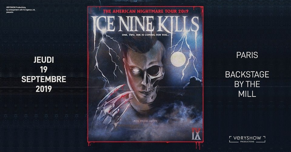 Ice Nine Kills en concert à Paris le 19/09/2019