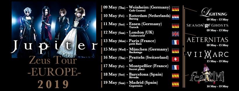 Jupiter, Fesfe(M) et VII Arc en concert le 17 mai à la Secret Place/Montpellier! 