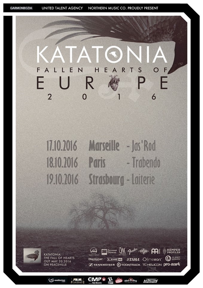 KATATONIA live in France ......Les dates! 