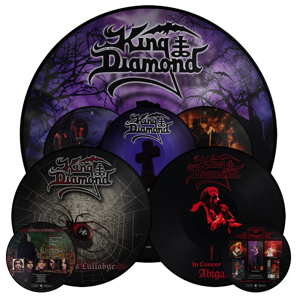 KING DIAMOND : Réédition des albums,'In Concert 1987: Abigail', 'The Graveyard', 'The Spider's Lullabye' via Metal Blade Records! 