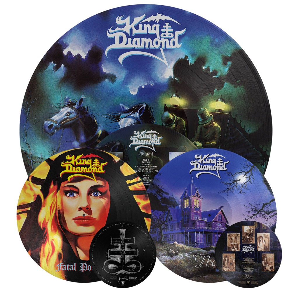 KING DIAMOND : sortie le 18 mai des rééditions vinyles des classiques ''Abigail'', ''Fatal Portrait'' et ''Them'' ! 
