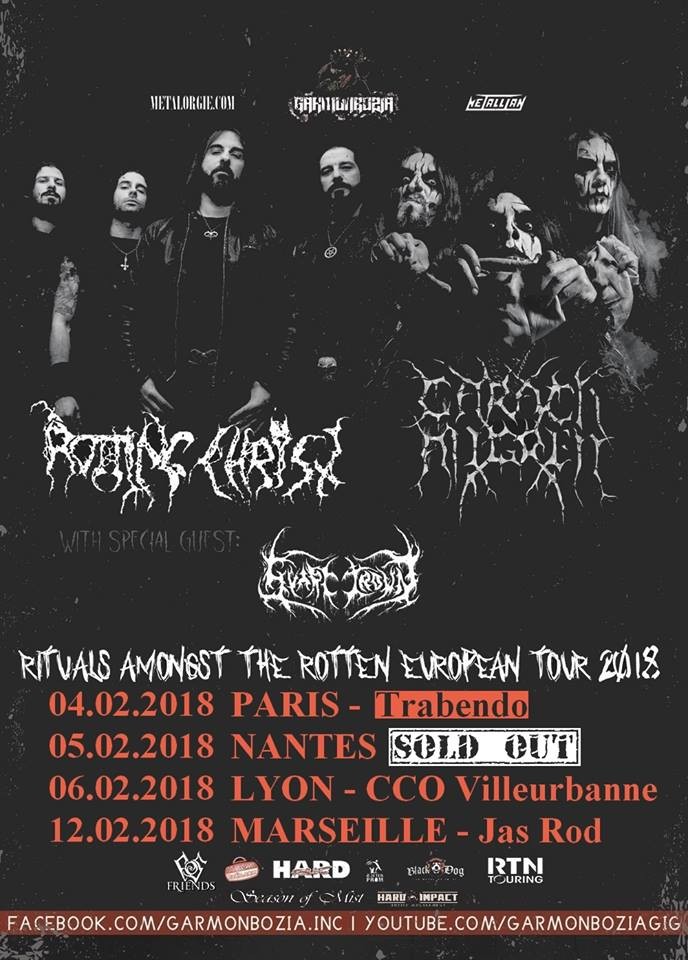 Le concert parisien de Rotting Christ aura lieu au Trabendo 