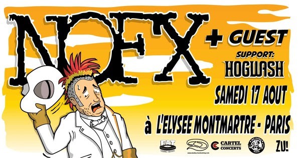 Le Punk Rock de NOFX va agiter l'Elysée Montmartre en août