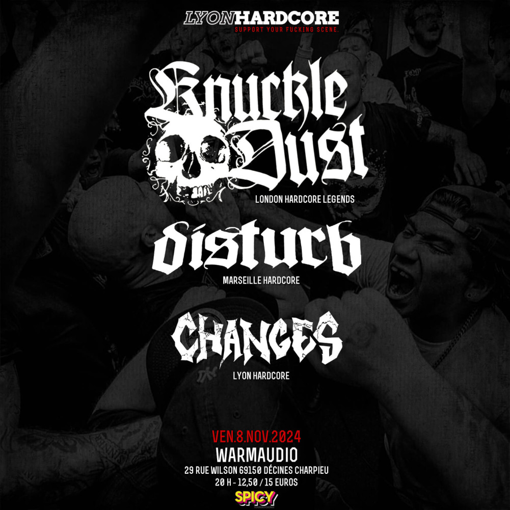 Les anglais de Knuckledust en tournée en France. 