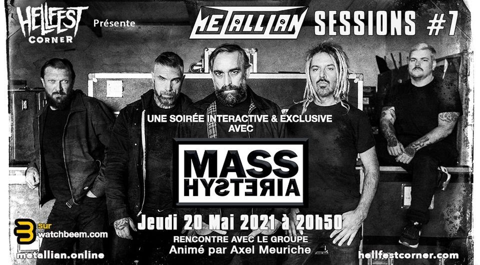 Les prochaines METALLIAN SESSIONS - Une soirée avec Mass Hysteria & une soirée avec Existance 