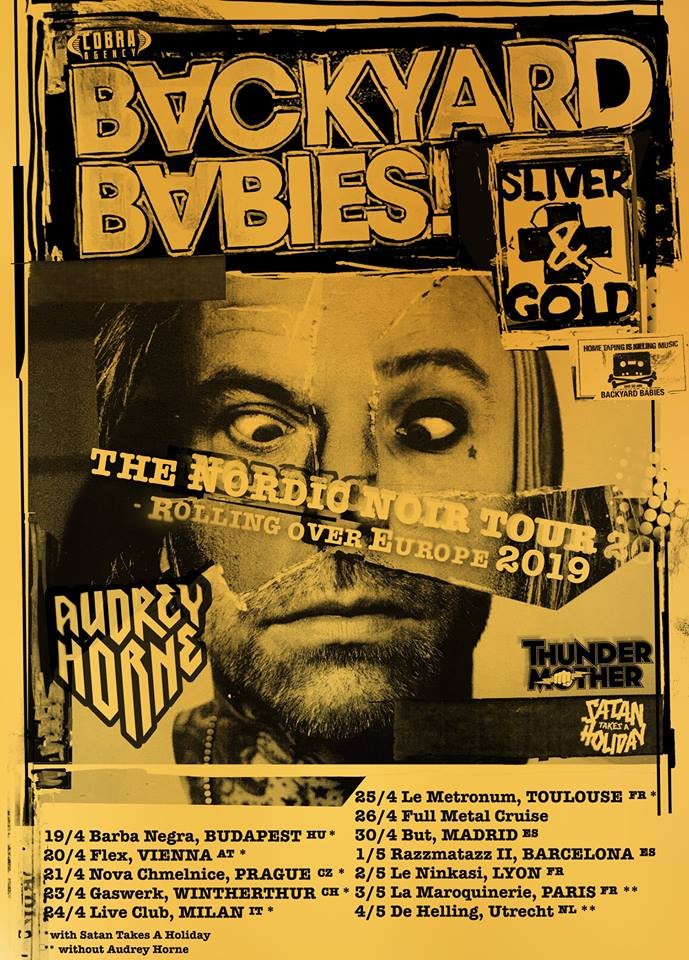 LES SUEDOIS DE BACKYARD BABIES EN TOURNEE EN FRANCE EN 2019! 