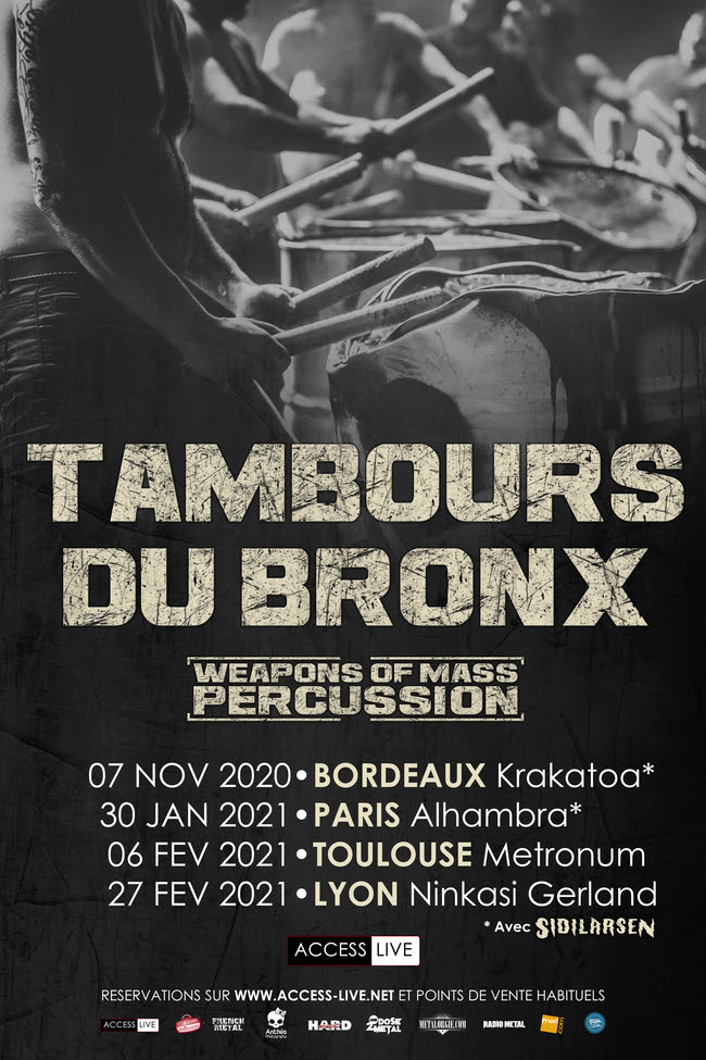 LES TAMBOURS DU BRONX en concert !