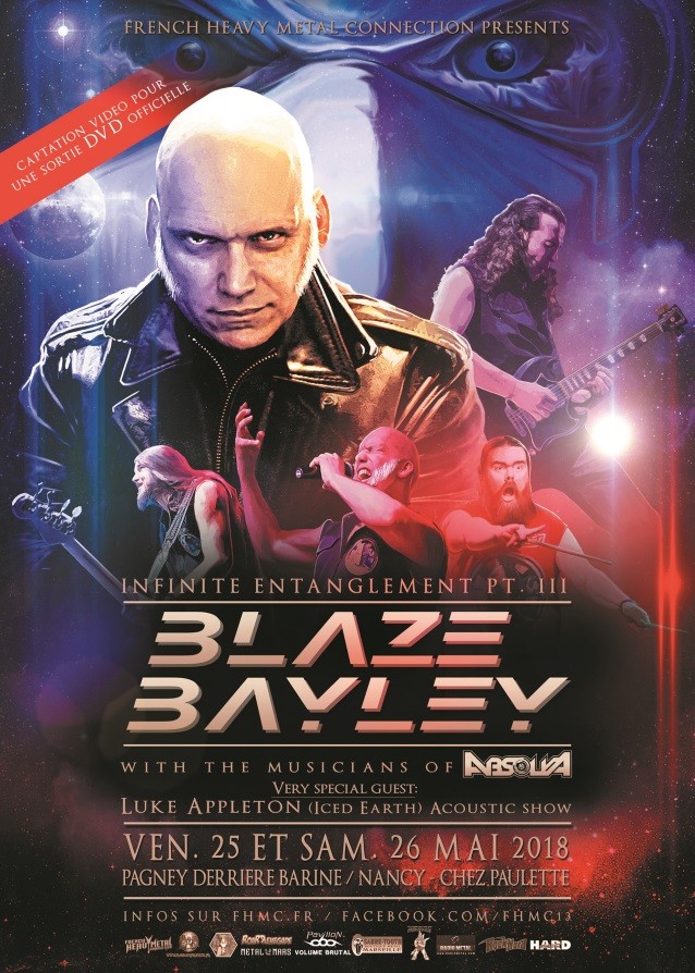 L'ex-Iron Maiden, Blaze Bayley, va filmer deux concerts en France pour la sortie d'un DVD live 