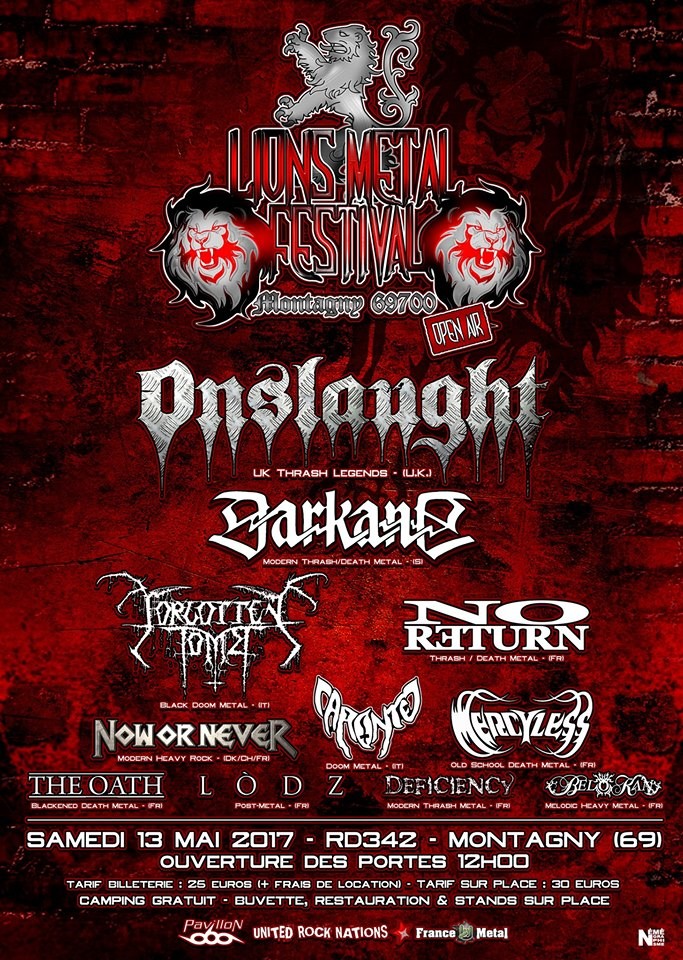 LIONS METAL Festival - Open Air, news - affiches - infos pratiques !  