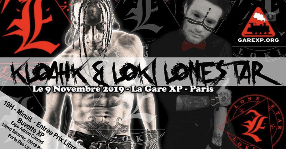 Loki Lonestar & Kloahk + expo photo Bengothal photography @Gare XP  Paris le 09.11.19